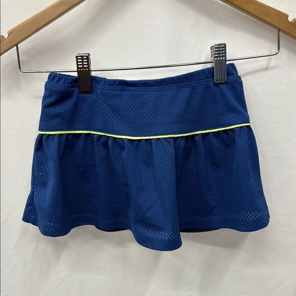 Puma Navy Skirt with Bright Yellow Trim - Picture 3 of 4